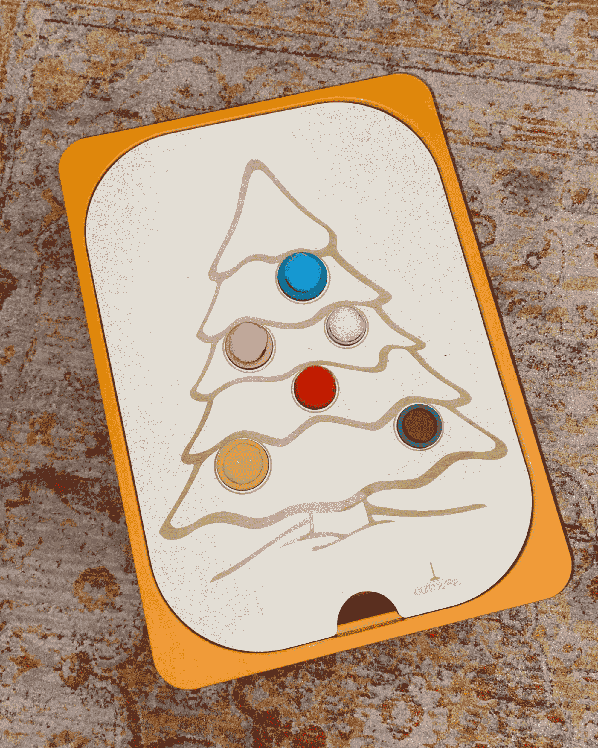 Sensomotorik-Platte Weihnachtsbaum – Ansicht 1