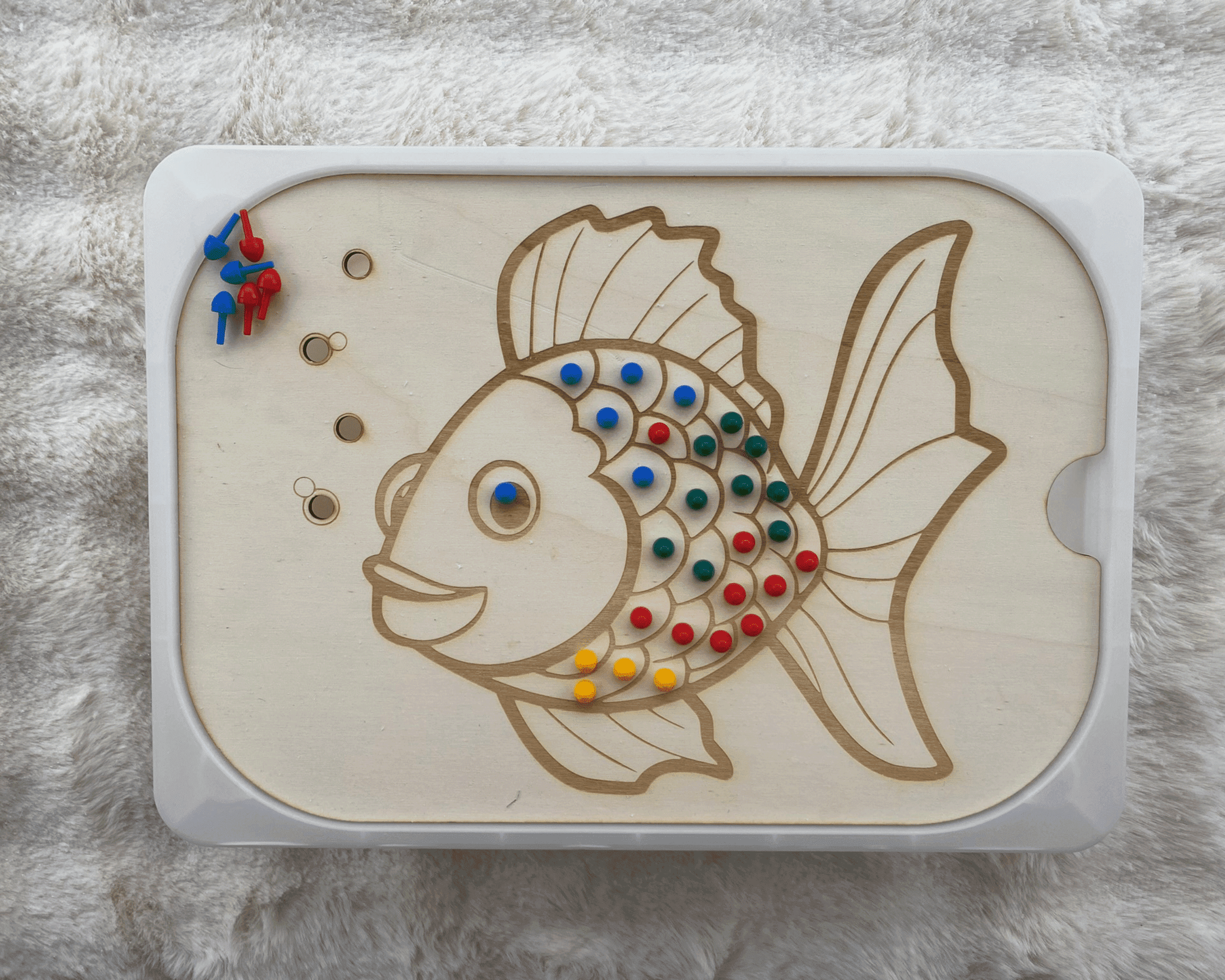 Sensomotorik-Platte Fisch für Trofast-Boxen (quer 40x28)