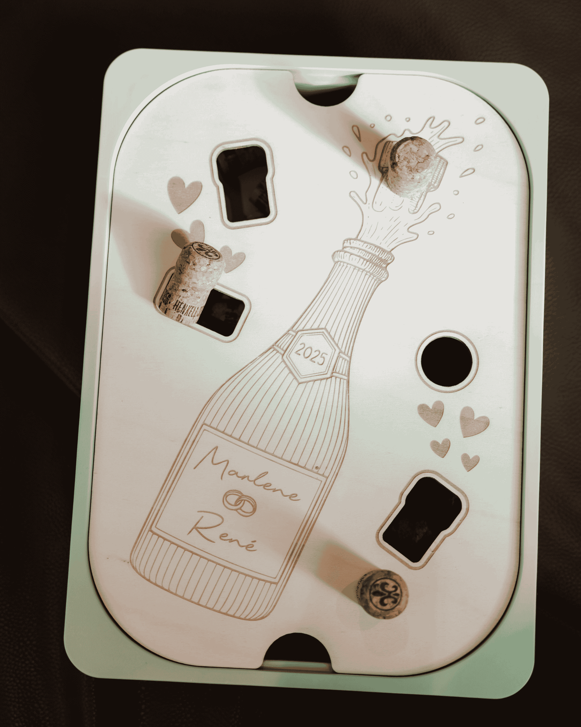 Sensomotorik Platte Sektflasche