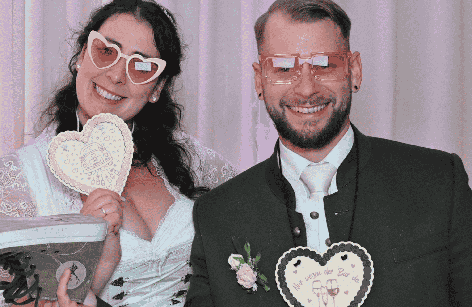 Lebkuchenherzen für Hochzeit