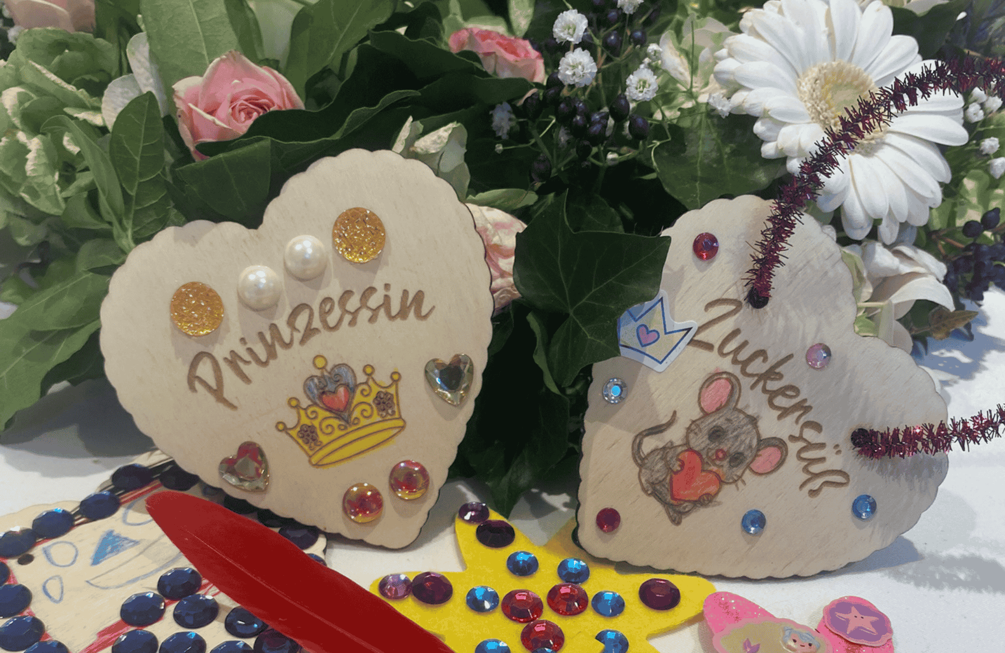 Spielecke und Bastelsets für Kinder bei der Hochzeit