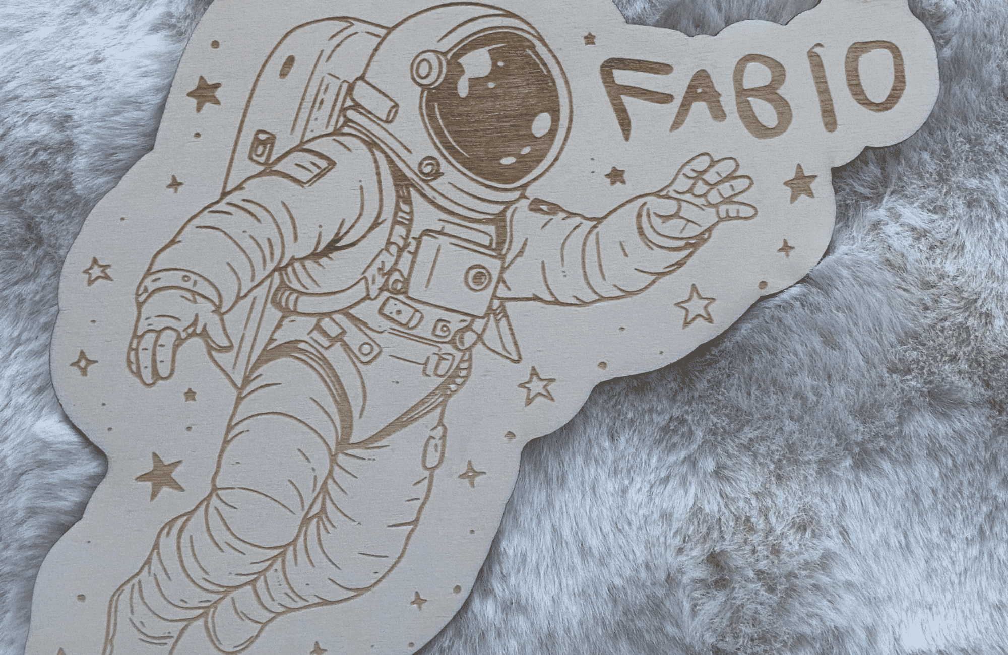 Personalisierte Kinder-Namensschilder aus Holz