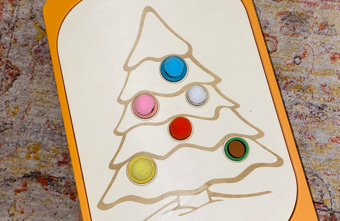 Weihnachtsbaum – Sensomotorik-Platte