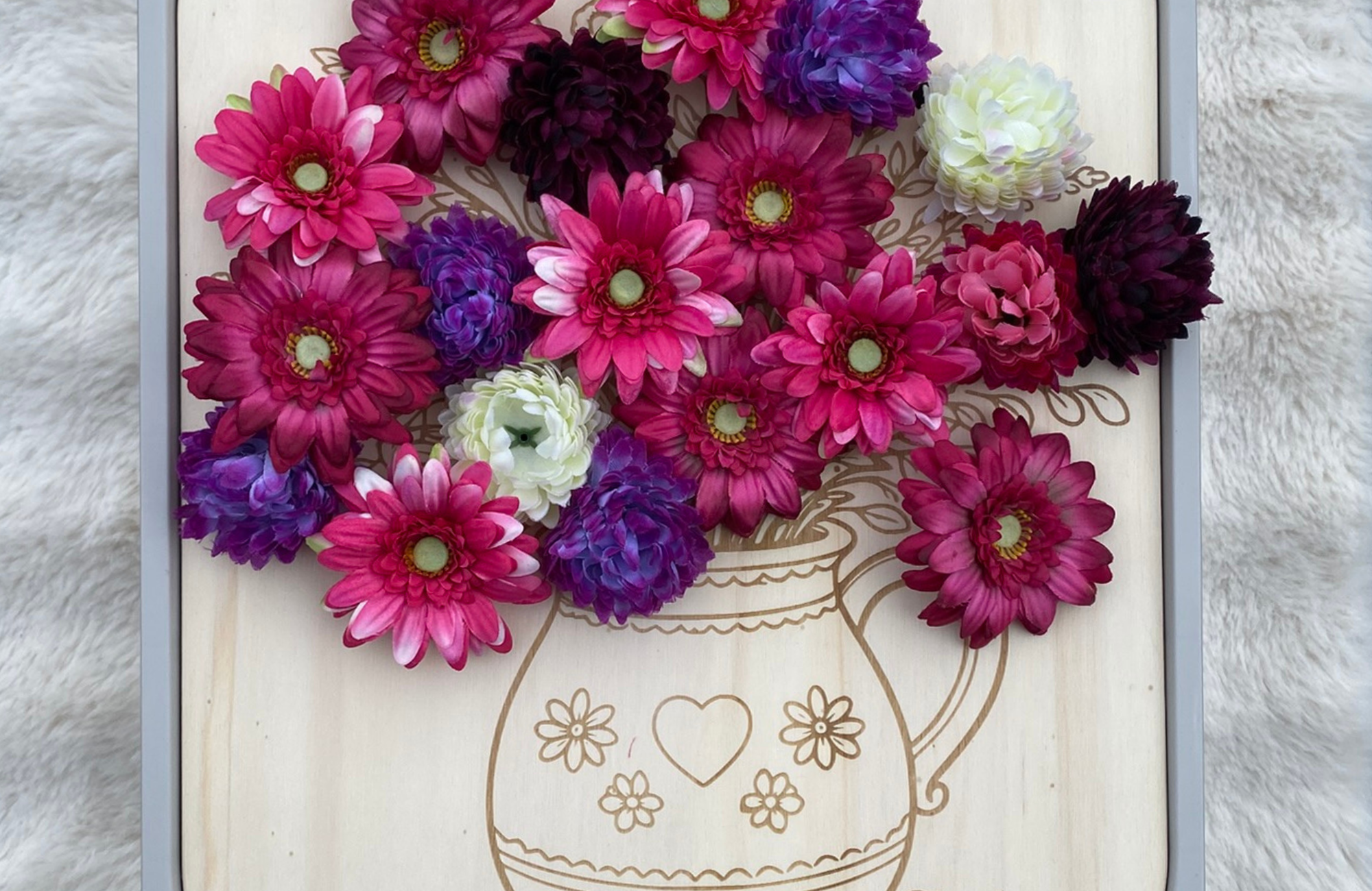 Blumenstrauß – Sensomotorik-Platte