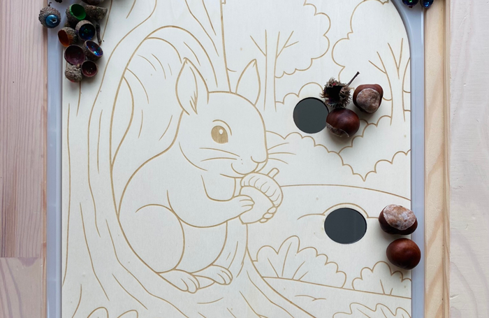 Eichhörnchen – Sensomotorik-Platte