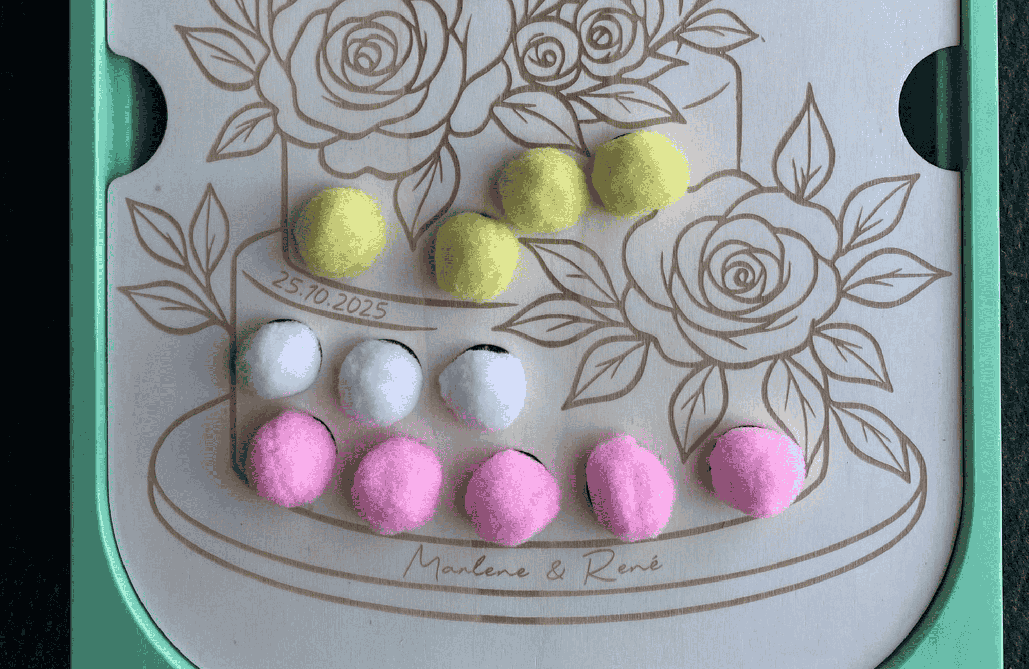 Hochzeitstorte – Sensomotorik-Platte